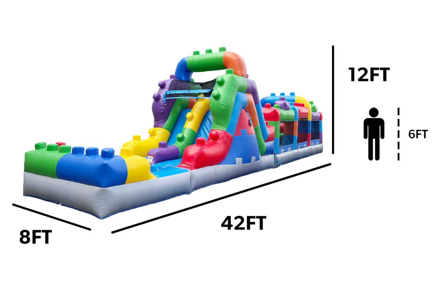 NEW! Brick Blitz Obstacle Waterpark (42 Ft.)