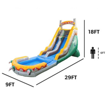NEW! Jurassic Splash Water Slide (18 Ft.)