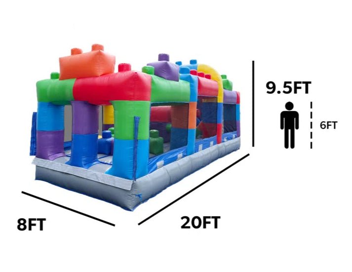 NEW! Brick Blitz Obstacle Course - Inflatables - Rockin’ Party Rentals