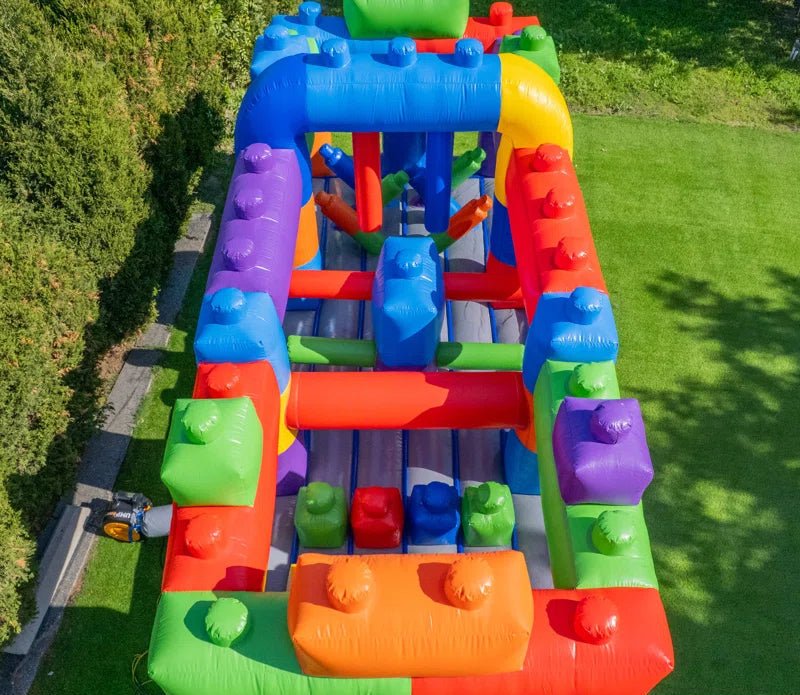 NEW! Brick Blitz Obstacle Course - Inflatables - Rockin’ Party Rentals