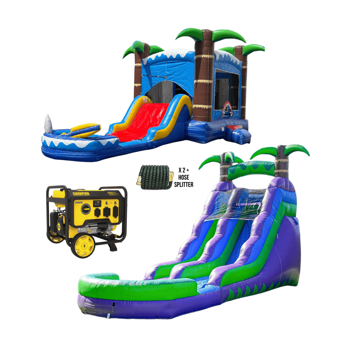 Tropical Tide Party Package - Inflatables - Rockin’ Party Rentals