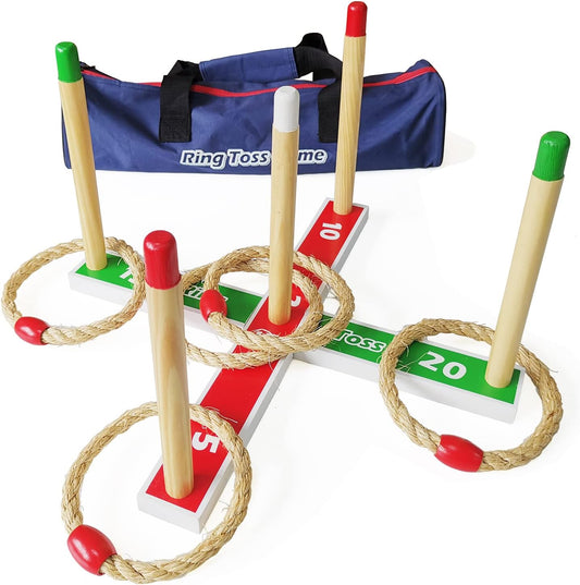 Wood & Rope Ring Toss